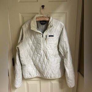 Patagonia Women’s Nano Puff Pullover - White, size L